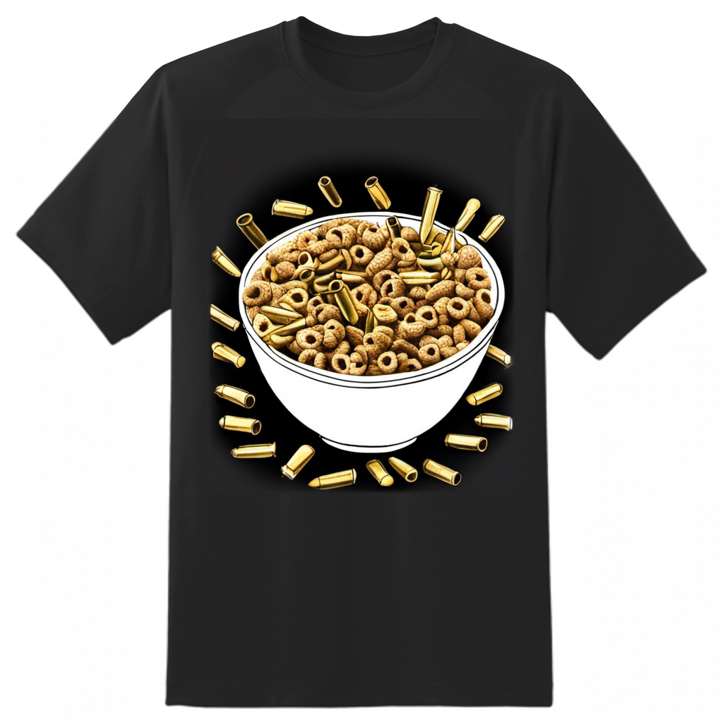 Cereal Bowl Full of Bullets