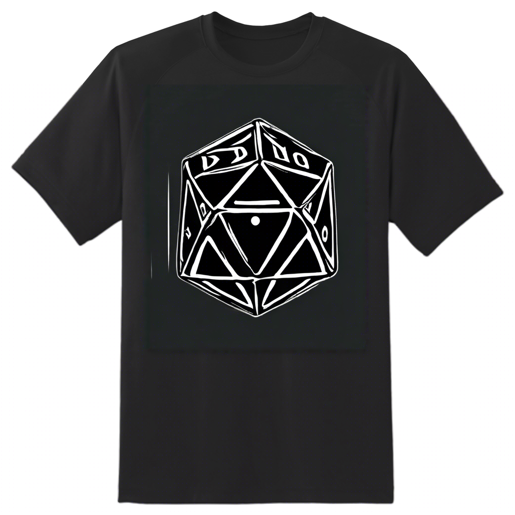 DnD D-20 Dice Tshirt Design