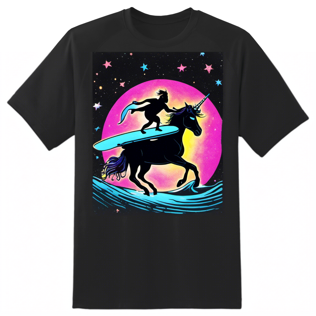 Enchanted Unicorn Surfing