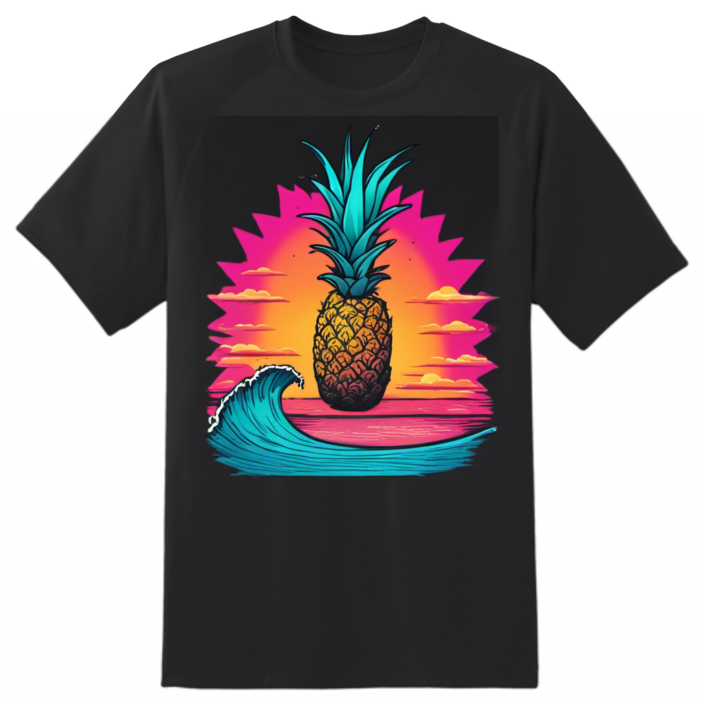 Flamboyant Pineapple Surfing