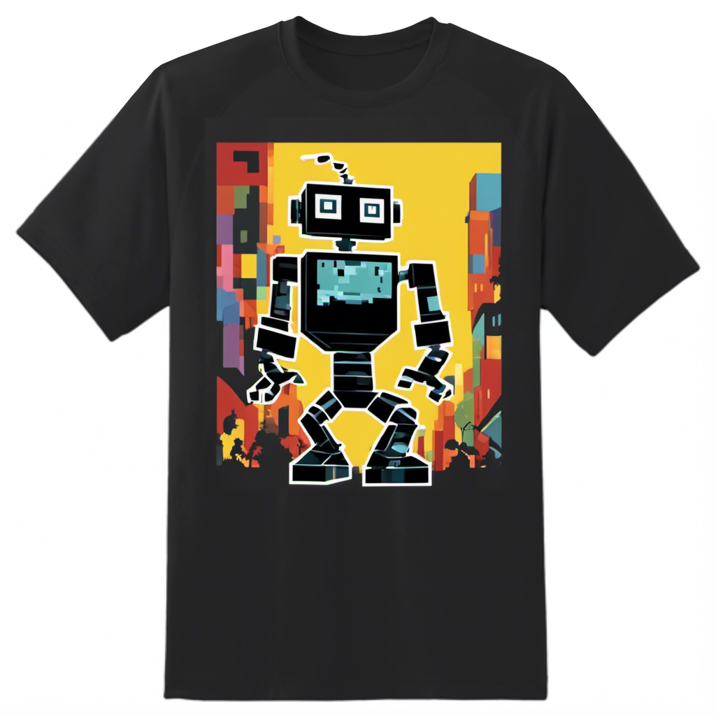 👕 Pixelated Breakdancing Robot