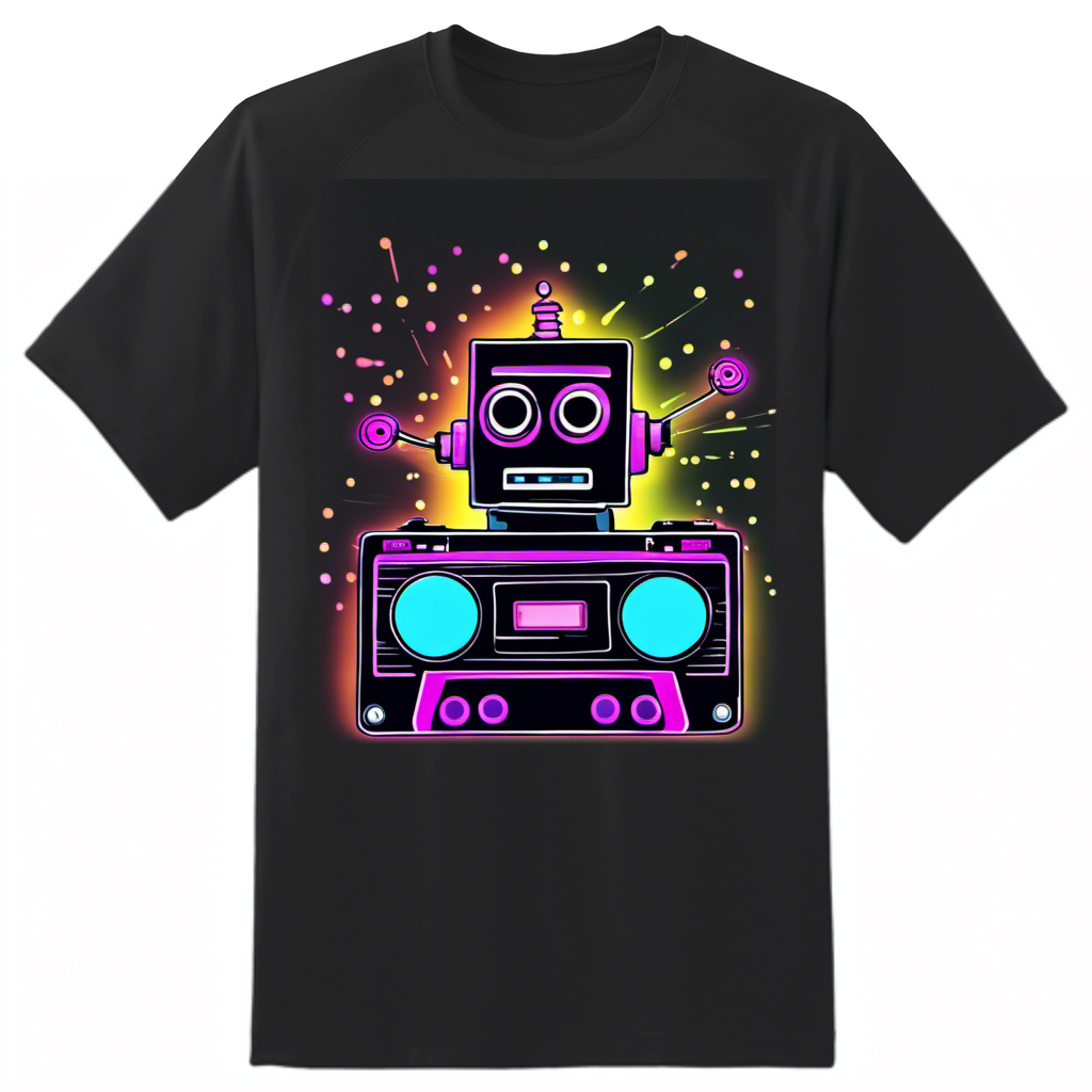 Whimsical Retro Robot Disco