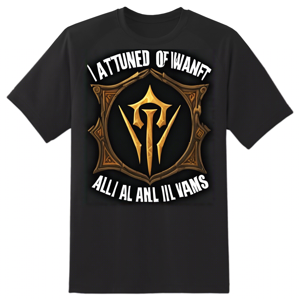 👕 World of Warcraft Attuned Items Tshirt